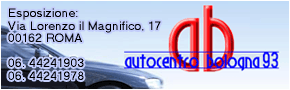 Autocentro Bologna 93 lo trovi a Roma in via Lorenzo il Magnifico, 17 - 00162 - tel. 06.44241903 - 06.44241978