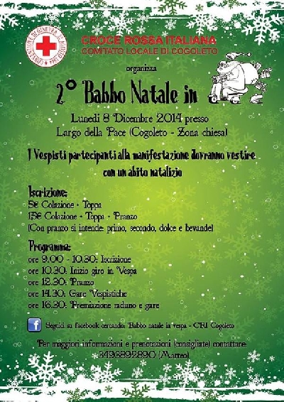 BABBO NATALE IN VESPA Cogoleto genova BABBO NATALE IN VESPA Cogoleto genova