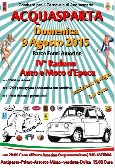 4 RADUNO AUTO E MOTO D'EPOCA Acquasparta (TR) 