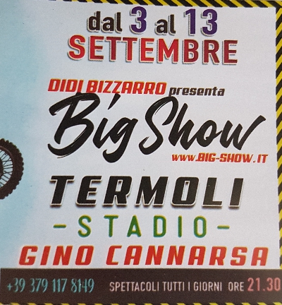 BIG SHOW SPETTACOLI TERMOLI STADIO GINO CANNARSA